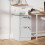 2-Drawer Filing Cabinet with Lock - White 4