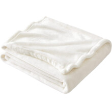 Grey Fleece Throw Blanket Soft Warm Plush 17.7x25 Inch