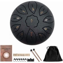 Steel Tongue Drum 11 Notes G Scale with Carry Bag Mallets