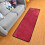Rose Red Solid Hallway Runner Rug Non-Slip 2 ft x 6 ft 5