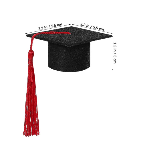 Graduation Hat Cake Topper Doctor Theme 4 Pieces 1