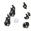 Shovel Mount for Roof Rack Vertical Hole 2 Pieces 6