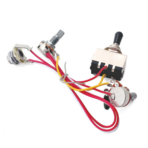 Electric Guitar Wiring Harness with Toggle Switch and 500K