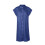 Women's solid color denim mini dress with chest pockets and 5