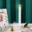 Easter LED Taper Candles 9.8 inch Egg Rabbit Design 1