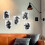 Motorcycle Canvas Art 8x10 in Black and White 6-Pack 5