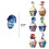 Inside Out 3-Tier Cupcake Stand with Toppers Wrappers Tray 4