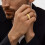 Stainless Steel Wedding Ring 7mm Sandblasted Polished 6