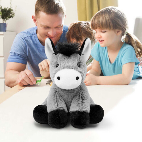 Friendly Donkey Doll Soft Farm Animal Decor 1 Piece 1