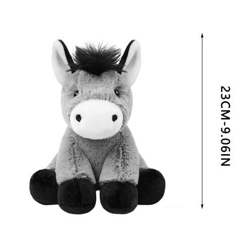 Friendly Donkey Doll Soft Farm Animal Decor 1 Piece 2