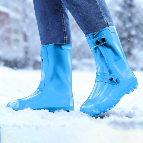 Waterproof Silicone Shoe Covers for Adults, Reusable 2