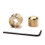 Guitar Tone Knobs Dual Golden 1 Pair 8