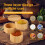 Bamboo Salt Cellar with Magnetic Lid and Spoon 3-Tier 2