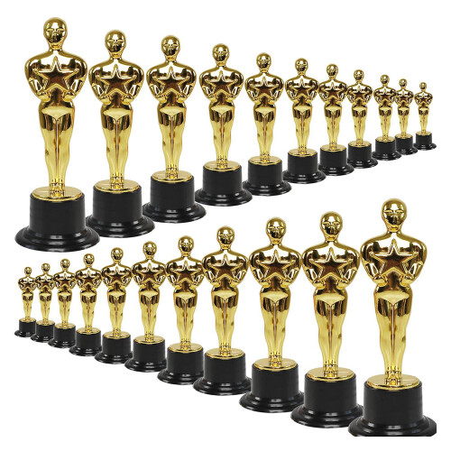 Plastic Gold Star Award Trophy 24 Pack 2