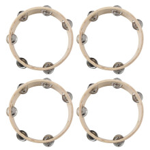 Musical Tambourine Round Percussion Drum 4 Pcs