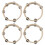 Musical Tambourine Round Percussion Drum 4 Pcs 1