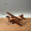 Retro Wooden Airplane Model Vintage Biplane Desktop 3