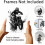 Motorcycle Canvas Art 8x10 in Black and White 6-Pack 3