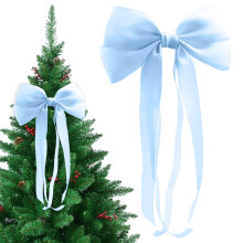 Velvet Christmas Bows 13 x 30 cm for Tree Topper Wall