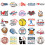 Baseball Softball Stickers Pack 50 Waterproof 2