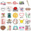 Baseball Softball Stickers Pack 50 Waterproof 3
