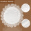 White Round Doily Tablecloth Lace Trim 24 Inch 5