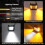 LED Strobe Pods Flood/Spot Combo 36W Amber/White 4