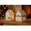 Leutsin LED Ceramic Christmas House White 6 inch 8