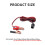 Car Alligator Clamp Power Cable 12V 24V Female Socket 3