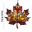 Stained Glass Maple Leaf Ornament Acrylic 1pc 4