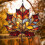 Stained Glass Maple Leaf Ornament Acrylic 1pc 7