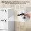 2-Drawer Filing Cabinet with Lock - White 8