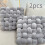 Throw Pillows Square Plush Two Twisted Braided 2