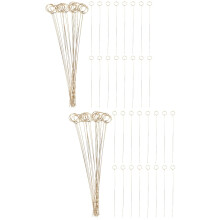 Iron Wire Place Card Holder Bouquet Round Photo Clip 80 Pcs