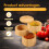 Bamboo Salt Cellar with Magnetic Lid and Spoon 3-Tier 6