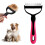 Pet Hair Removal Tool Double-Sided Large White Gray 1