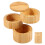 Bamboo Salt Cellar with Magnetic Lid and Spoon 3-Tier 8