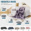 Purple Velvet Blanket 100x150cm Soft Polyester 6