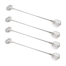 4 Stück Honiglöffel Aus Edelstahl, Rührstäbchen, Rührlöffel für Honig, Geschmolzene Schokolade und Eiweiß