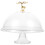 ULTNICE Round Cake Platter with Cover PET 1 Piece 5