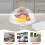 ULTNICE Round Cake Platter with Cover PET 1 Piece 8