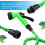 Heavy-Duty Expandable Garden Hose Kit with Connector and 3