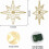 Lighted Snowflake Tree Topper Battery Powered 3
