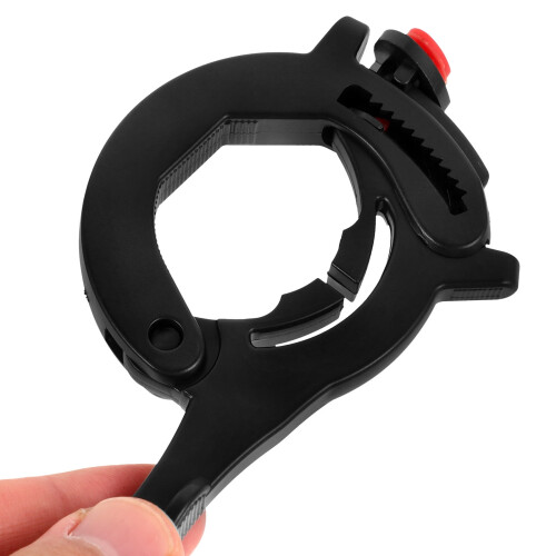 Motorcycle Throttle Lock Grip ABS Black 1 Pair 2