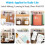 Portable Printer, Inkless Sticker Printer with 12 Rolls Paper,  Thermal Printer for Notes/Photos/Stickers, 5