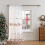 Embroidered Christmas Sheer Curtains Red Gold Green Tree 6