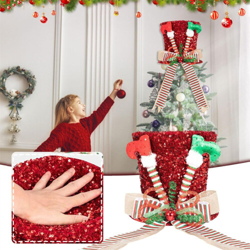 Collapsible Christmas Tree Topper Holiday Decoration 1
