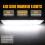 LED Rear Side Marker Lamps 12V Clear White 2 pcs 3