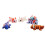 Animal Doll Set 3D Printed Flower Statue 3 pcs 6