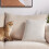 White Living Room Pillows Solid Color Velvety 5